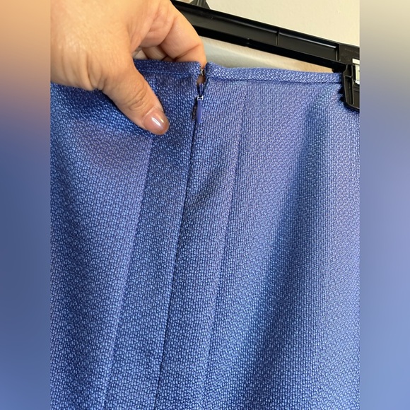 TAHARI Arthur S. Levine Blue Pencil Skirt Size 12 - Picture 5 of 11